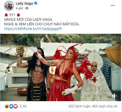 HOT: Thì ra Lady Gaga “biết” tiếng Việt,  còn kêu gọi các fan “xem ngay và liền MV 911 cho chụy”