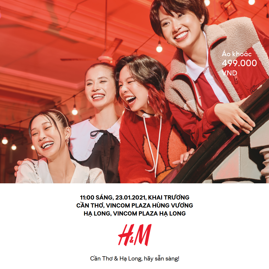 H&M khai trương đồng loạt hai cửa hàng mới tại Vincom Plaza Hùng Vương Cần Thơ và Vincom Plaza Hạ Long 