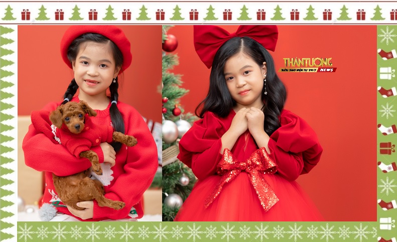 Rộn ràng mùa Giáng Sinh với bộ ảnh Noel siêu đáng yêu của bé Lê Ngọc Thanh Tú
