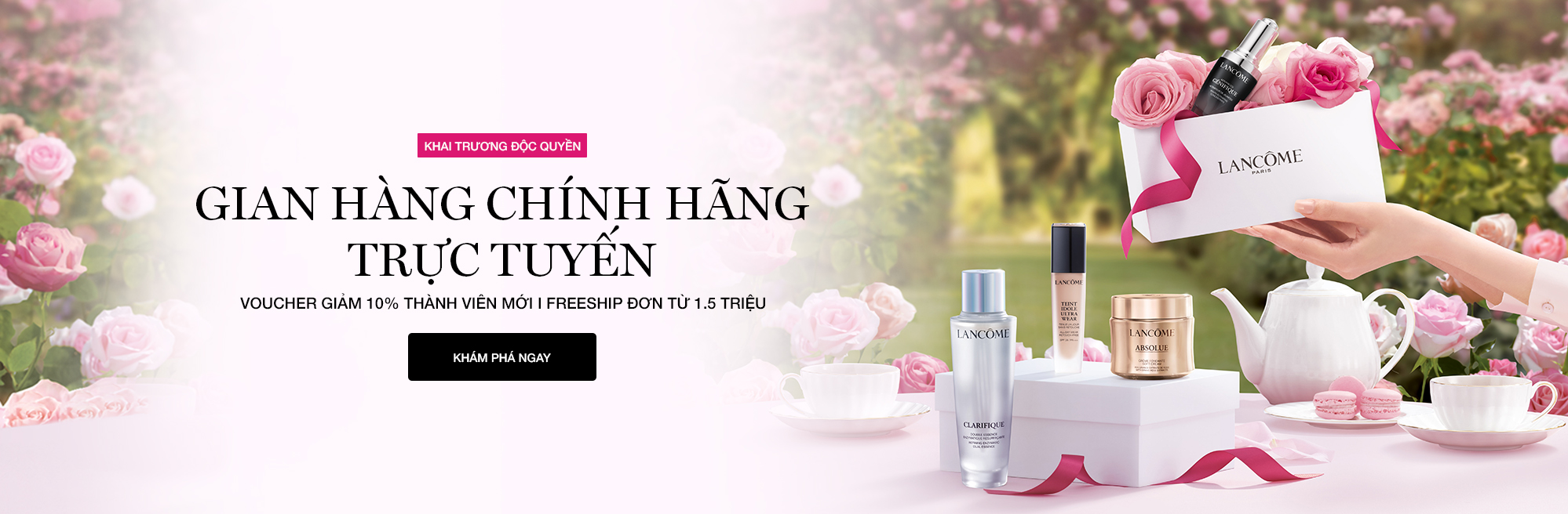 Lancôme Việt Nam ra mắt của hàng trực tuyến e-boutique chính thức tại website www.lancome.vn