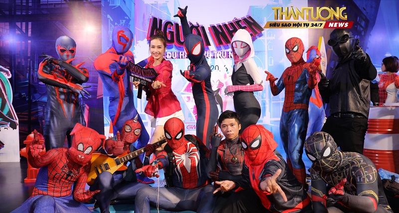 Nhiều nghệ sĩ Việt hào hứng dự ra mắt bom tấn hoạt hình Spider-Man