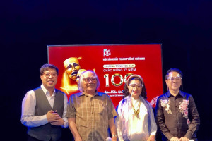 NSND Kim Cương -  NSƯT Thành Lộc tham gia tọa đàm “Chào mừng kỷ niệm 100 năm Sân khấu Kịch nói Việt Nam”