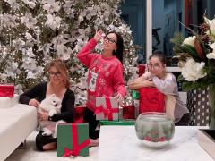 Minh Tuyết đón kỳ nghỉ lễ cùng hai chú cún nhà chị gái Hà Phương 