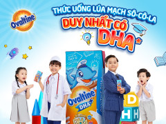OVALTINE DHA+ Thức uống ca cao lúa mạch Ovaltine duy nhất bổ sung DHA tại Việt Nam 