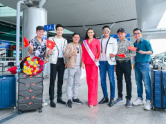 Nam vương Đạt Kyo, Á vương Hữu Anh tiễn Thanh Nhi đi thi Miss Asia Global 2022