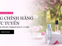 Lancôme Việt Nam ra mắt của hàng trực tuyến e-boutique chính thức tại website www.lancome.vn