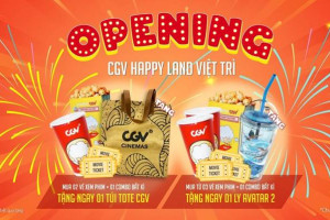 CGV Happy Land Việt Trì chính thức mở cửa trở lại từ ngày 1/12 