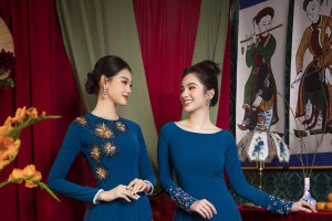 Cẩm Đan - Bé Quyên gợi ý áo dài đón tết cho những cô gái trẻ