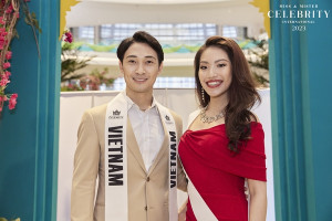 Ngọc Linh và Lâm Châu tham gia cuộc thi Miss and Mister Celebrity International 2023 